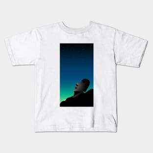 Moai Sunset Kids T-Shirt